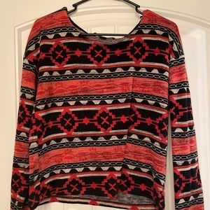 Forever 21 Patterned Long Sleeve - L but fits like a S